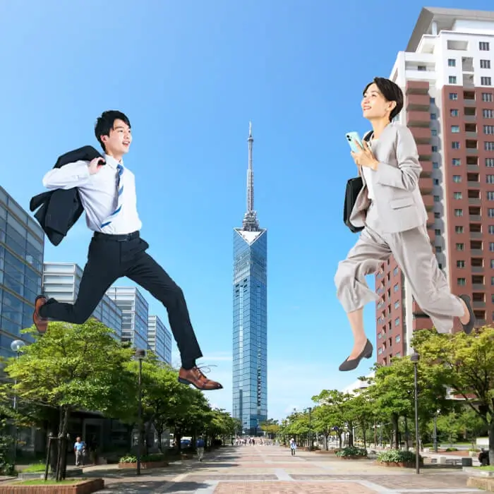 福岡で就活を頑張る求職者