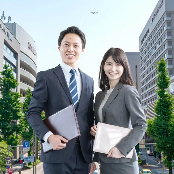 就活をサポートする男女エージェント画像